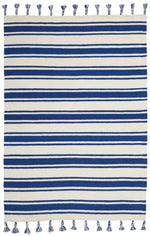 Nourison Rio Vista Contemporary Ivory/Navy Area Rug