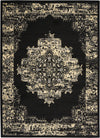 Nourison Grafix Transitional Black Area Rug