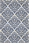 Nourison Grafix Transitional White/Blue Area Rug