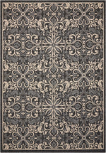 Nourison Caribbean Transitional Charcoal Area Rug