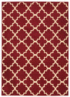 Nourison Grafix Transitional Red Area Rug