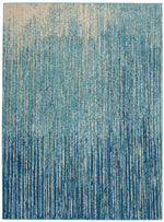 Nourison Passion Transitional Navy/Light Blue Area Rug