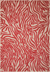 Nourison Aloha Contemporary Red Area Rug