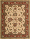 Nourison Living Treasures Traditional Ivory/Red Area Rug