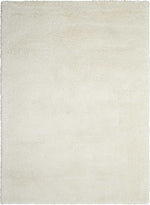 Nourison Yummy Shag Contemporary White Area Rug