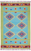 Nourison Baja Transitional Blue/Green Area Rug