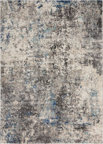 Nourison KI60 Ivory Shore Contemporary Dark Grey/Multi Area Rug