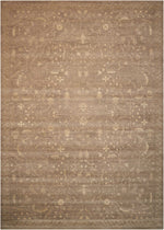 Nourison Silken Allure Traditional Taupe Area Rug