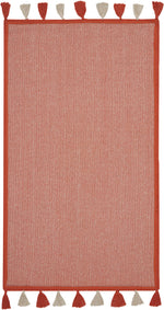 Nourison Otto Contemporary Orange Area Rug