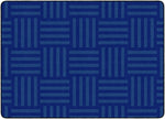 Flagship Carpets Hashtag Tone On Tone Blue (seats 35)  Educational Rug