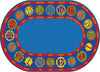Flagship Carpets Number Circles Bilingual  Educational Rug