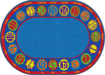Flagship Carpets Number Circles  Educational Rug