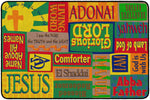 Flagship Carpets Precious Names Of God  Educational Rug
