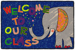 Flagship Carpets Welcome Mat - Class Elephant  Educational Rug