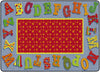 Flagship Carpets Dancing Alphabet  Educational Rug
