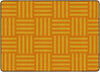 Flagship Carpets Hashtag Tone On Tone Orange (seats 35)  Educational Rug