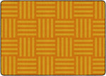 Flagship Carpets Hashtag Tone On Tone Orange (seats 35)  Educational Rug