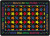 Flagship Carpets Reach For The Stars Black  Educational Rug