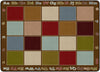 Flagship Carpets Sitting Grid Earth Tone  Educational Rug