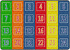 Flagship Carpets Number Chevrons Seats 35 Primary  Educational Rug