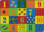 Flagship Carpets Counting Critters Prim (seats 30)  Educational Rug
