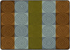 Flagship Carpets Bullseye Blocks Earth Tone  Educational Rug