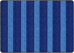 Flagship Carpets Cozy Basketweave Stripes/blue  Educational Rug