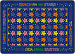Flagship Carpets Reach For The Stars Indigo  Educational Rug