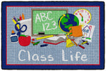 Flagship Carpets Class Life - Blue  Educational Rug