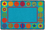 Flagship Carpets Patterned Circles Mat  Educational Rug