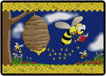 Flagship Carpets Busy Bee  Educational Rug