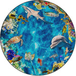 Flagship Carpets Into The Sea Stow-n-go Set Of 24  Educational Rug