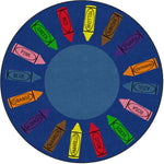 Flagship Carpets Crayones De Colores  Educational Rug