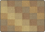Flagship Carpets Cozy Basketweave Blocks/natural  Educational Rug