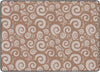 Flagship Carpets Swirl Tone On Tone Almond  Educational Rug