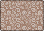 Flagship Carpets Swirl Tone On Tone Almond  Educational Rug