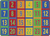 Flagship Carpets Number Rows 123`s Seats 35 Primary  Educational Rug