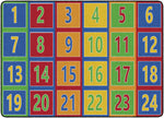 Flagship Carpets Number Rows 123`s Seats 35 Primary  Educational Rug