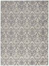 Nourison Sahara Transitional Ivory/Platinum Area Rug