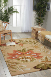 Nourison Fantasy Transitional Beige Area Rug