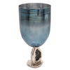 Sagebrook Home 15621-02 22" Glass Hurricane, Blue