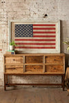 Large American Flag Wall Art 31.5"H × 47.5"W