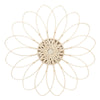 Sagebrook Home 16201 Wicker, 32", Flower Wall Accent, Natural