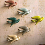 Kalalou CHG1057 Ceramic Swallows, Set of Six