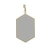 Sagebrook Home 13471, Hanging Gold Hexagon Mirror