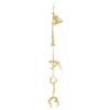 Sagebrook Home 16432-01 Metal 35" Acrobats Wall Hanging, Gold