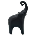 Sagebrook Home 14354-10 Ceramic, 6"x11" Elephant Matte Black