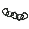 Sagebrook Home 16157-06 Metal 15" Chain Links, Black