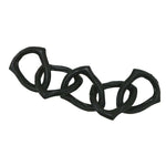 Sagebrook Home 16157-06 Metal 15" Chain Links, Black