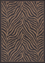 Couristan Recife Zebra 5'10" X 9'2" Rectangular Indoor/Outdoor  Transitional Rug